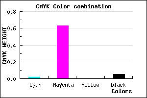 #EB5AF1 color CMYK mixer