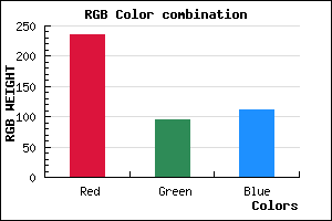 rgb background color #EB5F6F mixer