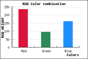 rgb background color #EB5FA1 mixer