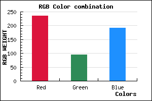 rgb background color #EB5FBF mixer