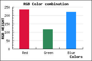 rgb background color #EC74DC mixer