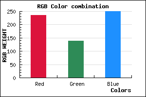 rgb background color #EC8BFA mixer