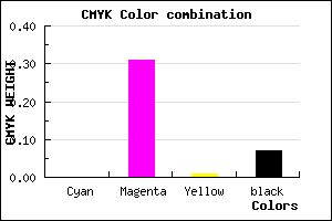 #ECA4EA color CMYK mixer