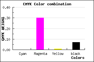#ECA5E9 color CMYK mixer