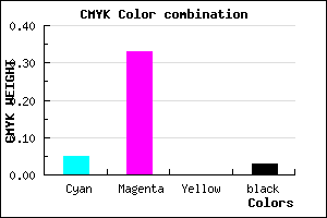 #ECA6F8 color CMYK mixer