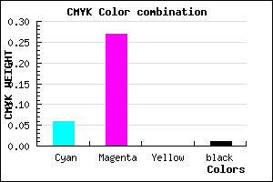 #ECB8FC color CMYK mixer