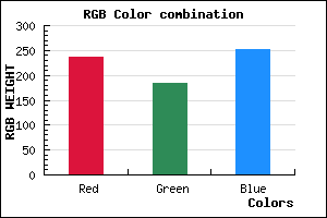 rgb background color #ECB9FB mixer