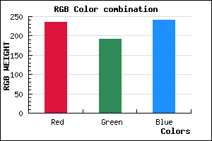 rgb background color #ECC0F0 mixer