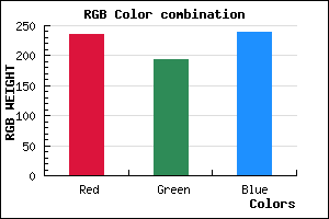 rgb background color #ECC1EF mixer