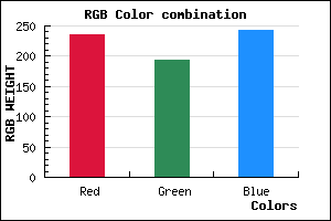 rgb background color #ECC2F2 mixer