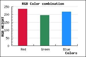 rgb background color #ECC4D9 mixer