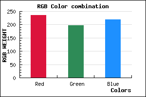 rgb background color #ECC5DB mixer