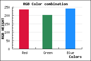 rgb background color #ECCBF1 mixer
