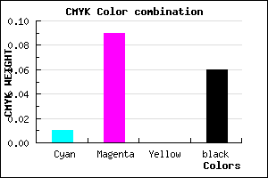 #ECD9EF color CMYK mixer