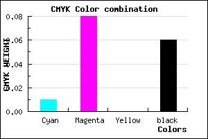 #ECDDEF color CMYK mixer