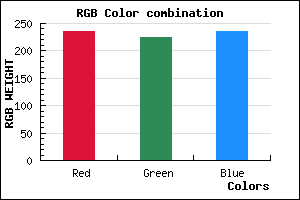 rgb background color #ECE0EC mixer