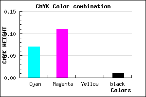 #ECE1FD color CMYK mixer