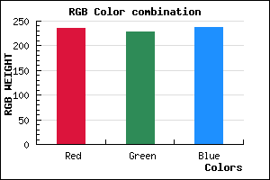 rgb background color #ECE5ED mixer