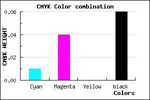 #ECE5EF color CMYK mixer