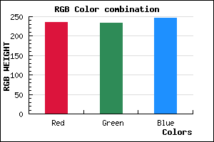 rgb background color #ECEAF6 mixer