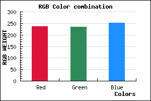 rgb background color #ECEAFC mixer