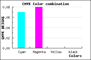 #ECEAFF color CMYK mixer