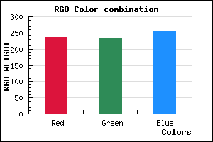 rgb background color #ECEBFF mixer
