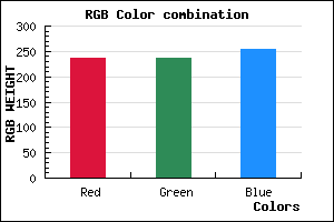 rgb background color #ECECFE mixer