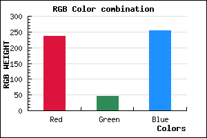 rgb background color #EC2FFF mixer