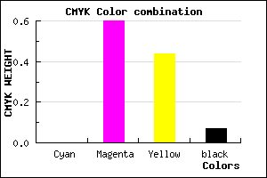 #EC5E83 color CMYK mixer