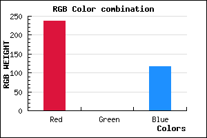rgb background color #ED0075 mixer