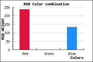 rgb background color #ED0086 mixer
