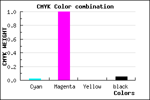 #ED00F2 color CMYK mixer