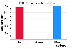 rgb background color #ED00F7 mixer
