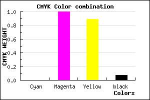 #ED0019 color CMYK mixer