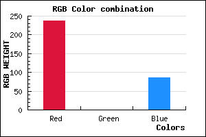 rgb background color #ED0055 mixer