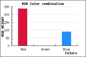 rgb background color #ED005A mixer