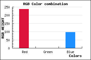rgb background color #ED0060 mixer