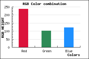rgb background color #ED667A mixer