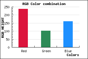rgb background color #ED66A1 mixer