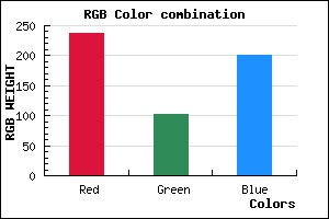 rgb background color #ED66C8 mixer