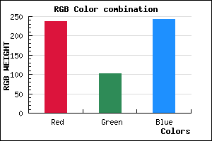 rgb background color #ED66F2 mixer
