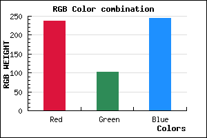 rgb background color #ED66F5 mixer