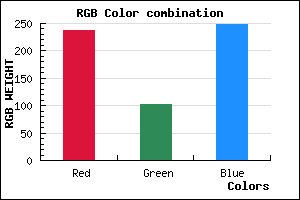 rgb background color #ED66F8 mixer
