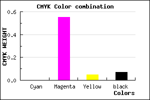 #ED6AE1 color CMYK mixer