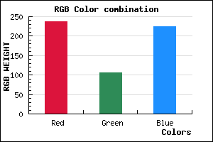 rgb background color #ED6AE1 mixer
