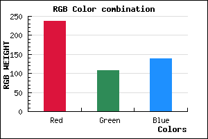 rgb background color #ED6C8B mixer