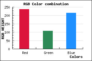 rgb background color #ED6CD7 mixer