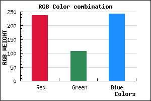 rgb background color #ED6CF2 mixer