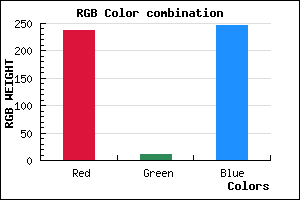 rgb background color #ED0BF6 mixer